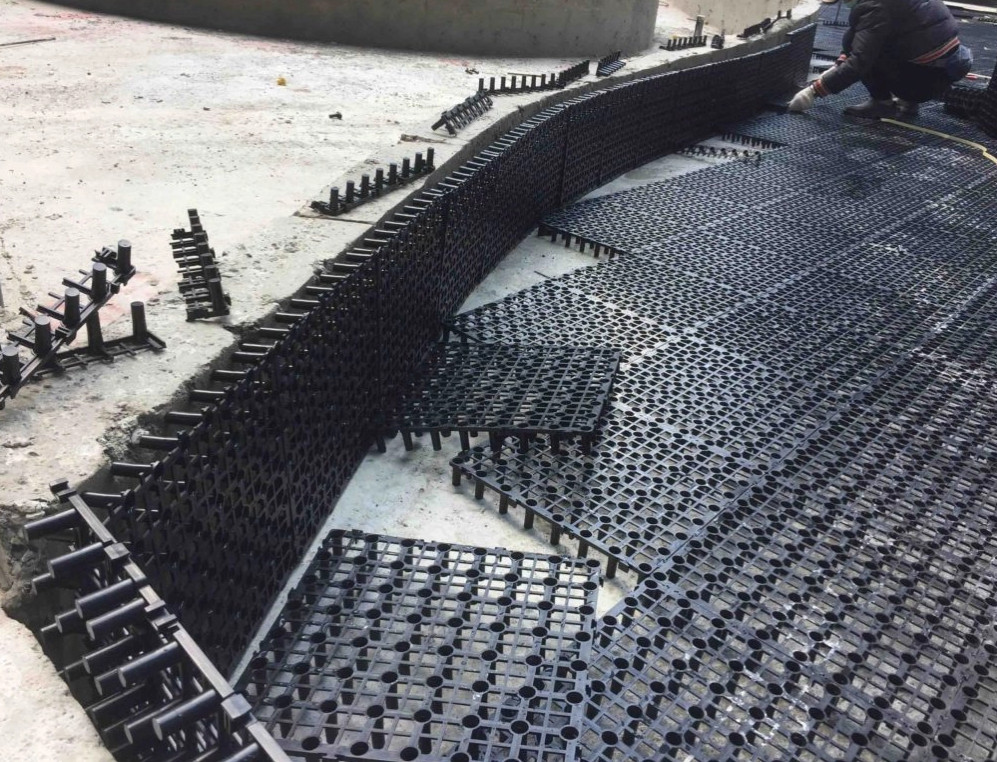 排水板施工案例 蓄排水板施工案例