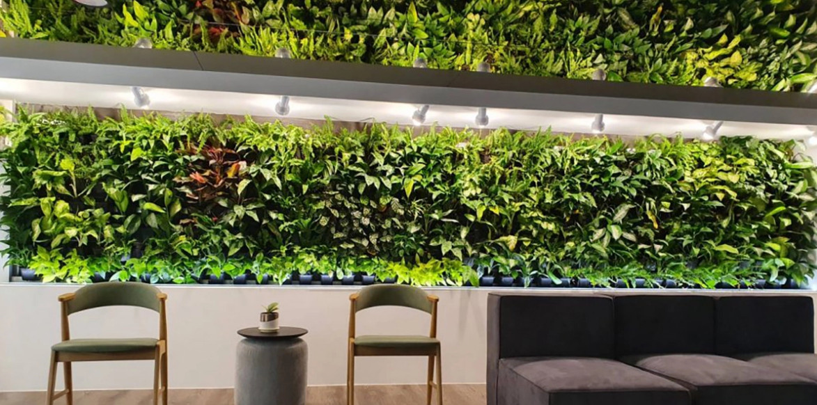 吊掛植栽盆綠化牆面